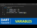 Dart Tutorial - Variables in Dart Programming