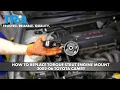 How to replace Torque Strut Engine Mount 2002-06 Toyota Camry