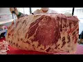 Amazing knife skills Korean beef steak master