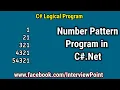 Number Pattern Program in C Net