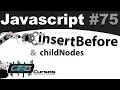 Curso de Javascript - insertBefore childNodes inserindo elementos HTML pelo Javascript