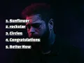 Post Malone s Top5 songs on spotify