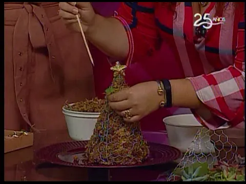 Aprenda a realizar un mini árbol de Navidad