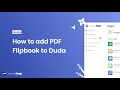 How to add a PDF Flipbook to Duda