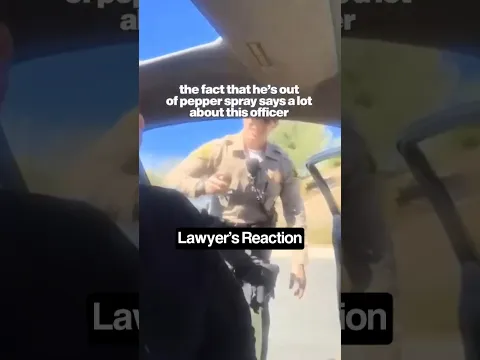 He Was Pepper Sprayed During a Routine Speeding Stop!! 🚓⚖️ #shorts