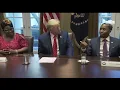 Terrence Williams with President Trump at the White House