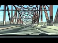 Omaha Nebraska USA Driving Sapp Brothers Dr to Downtown Omaha