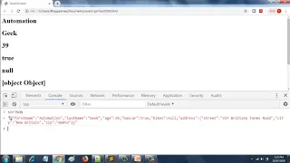 JSON Stringify and Parse