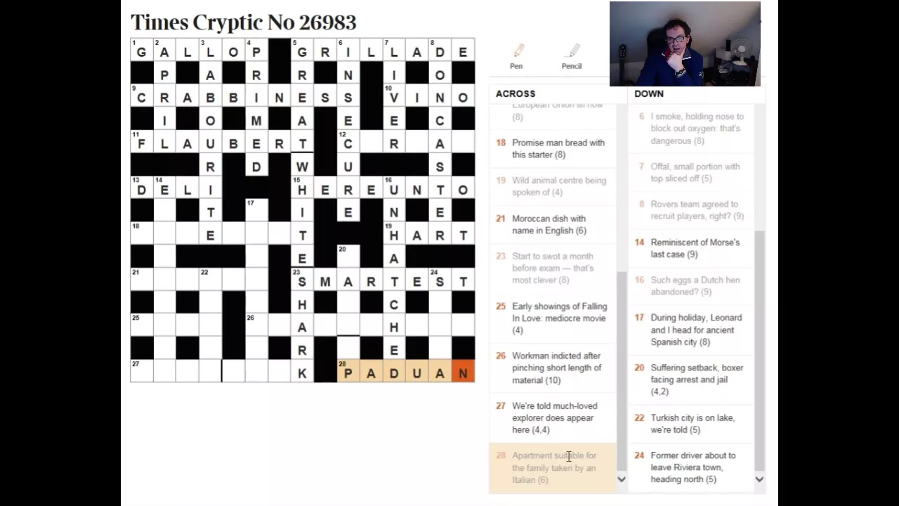 The Times crossword:  12 March 2018