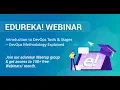 Edureka DevOps Live Webinar Introduction To DevOps Tools Stages Edureka Masterclass