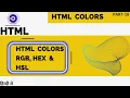 Html Colors RGB HEX and HSL HTML tutorial for beginners in Hindi