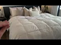 DWR Luxury Oversized King Down Comforter Hotel Style Duvet Insert w Ties Review So fluffy and soft