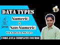 Lec-1 4 Data Types In One Shot Primitive Data Types in Java Java Tutorials in Hindi