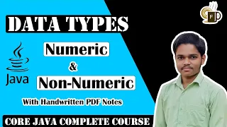 Lec-1 4 Data Types In One Shot Primitive Data Types in Java Java Tutorials in Hindi