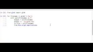 Sequence alignment using biopython tools Python and Biopython for beginners