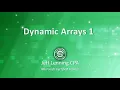 Dynamic Arrays 1