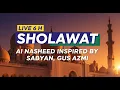 Download Lagu LIVE 6 H SHOLAWAT | AI NASHEED INSPIRED BY SABYAN, GUS AZM #flyxo