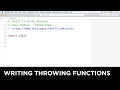 Writing throwing functions - Swift in Sixty Seconds