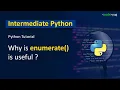 Enumeration in Python Advanced Python Tutorial Enumerate in Python Python Tutorial in Hindi