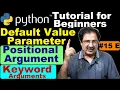 Python Default Value Parameter Positional Arguments Example Keyword And Default Arguments Python