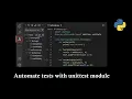 Testing in python with unittest module along with VS code support