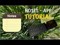 Notes app TUTORIAL TCL flip 3