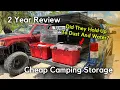 Camping Boxes For The Poor Did They Hold Up Husky Storage Boxes
