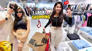 Shreya Ne 1 Lakh ki shopping karli 😱👧🏻🛍️..|Yash Choudhary | Saloni Sonkar 