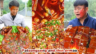 Download The steak and trotters made by Songsong and Ermao are so delicious | mukbang | Spicy Chicken MP3