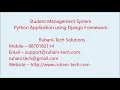 Student Management System using Python with Django