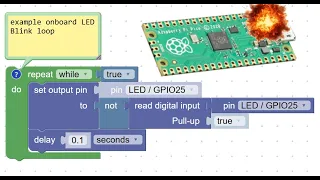 Raspberry Pi Pico Block-based programming BIPES quickstart guide