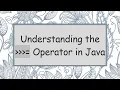 Understanding the Operator in Java