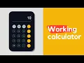 Working Calculator using HTML CSS Javascript