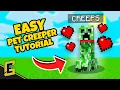 How to get a PET CREEPER SUPER QUICK MINECRAFT TUTORIAL