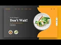 Restaurant website design html css Javascript