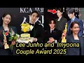 Amazing! Lee Junho and Imyoona Most Romantic Moments During the Award Ceremony.