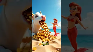 البقره غرقت في البحر مع حوريه البحر 