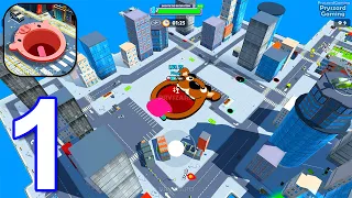 Hole io - Gameplay Walkthrough Part 1 iOS Android