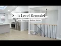 split level entryway before and after and photos