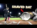 Testing illegal SHAVED ROLLED bats Baseball Bat Bros