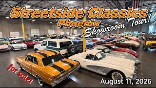 LOT WALK CLASSIC CARS FOR SALE Streetside Classics Phoenix 8 11 2026 - muscle cars