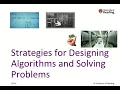 Week 1-6 Strategies for Designing Algorithms and Solving Problems