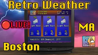 LIVE Boston MA Weather Retro Weather 90s Jazz - Relax