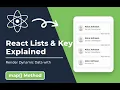 React Lists Keys Explained Render Dynamic Data with map Vite Tutorial for Beginners