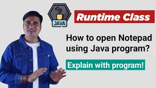 How to open Notepad file using Java Java program to open Notepad