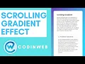 Scrolling Gradient Effect CSS Tips Tricks Change Background Color While Scrolling CodinWeb