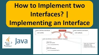 How to Implement two Interfaces Implementing an Interface Java Tutorial