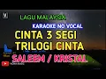 Download Lagu CINTA TIGA SEGI ( TRILOGI CINTA ) SALEEM KRISTAL KARAOKE NO VOCAL | LIRIK LAGU MALAYSIA | V MUSIC