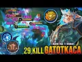 Download Lagu 29 Kills + MANIAC!! Gatotkaca The Killing Machine!! - Build Top 1 Global Gatotkaca ~ MLBB