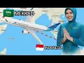 Penerbangan Indonesia Menuju Mekah Jeddah,Berapa waktu tempuh⁉️Etimasi Perjalanan✈️